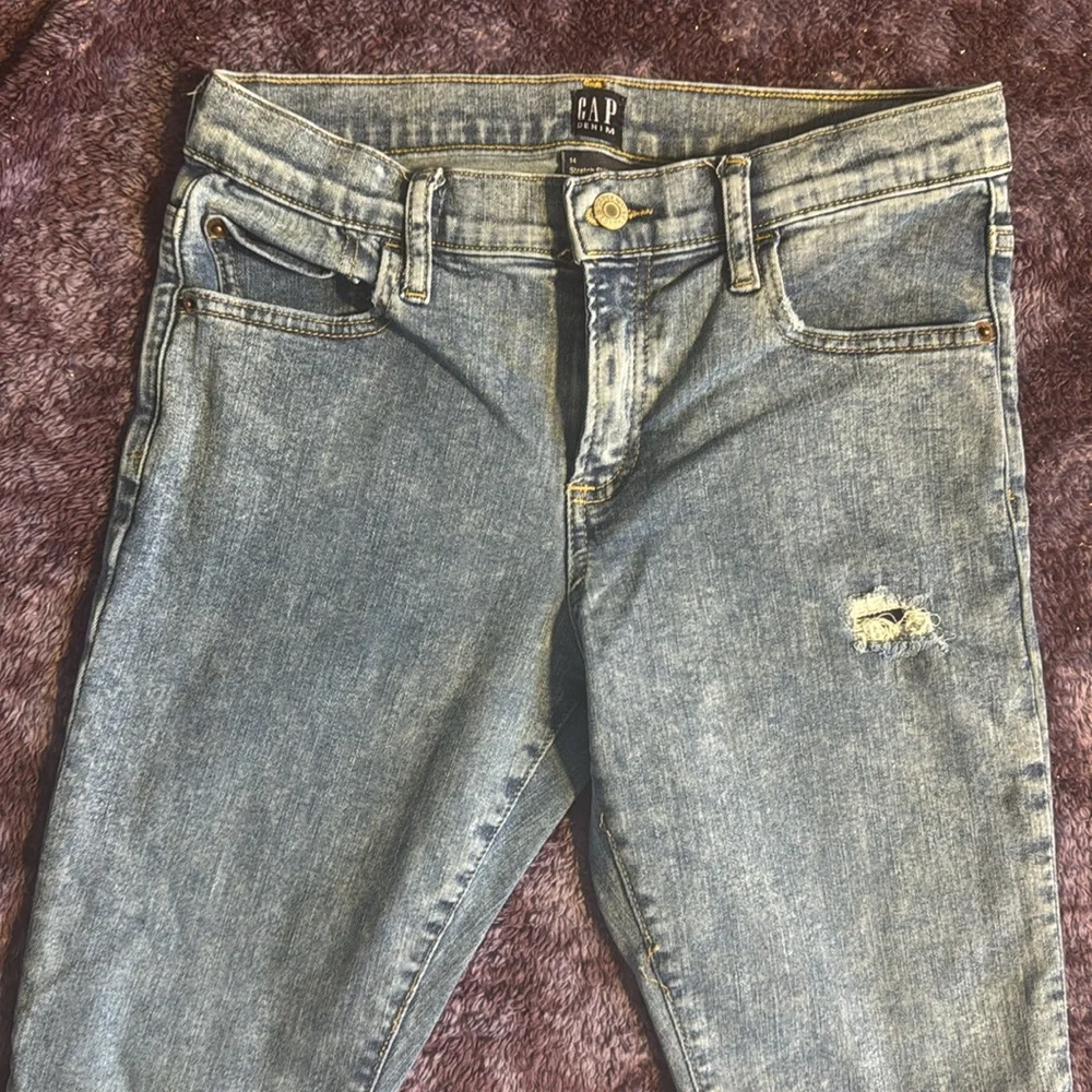 2/$10 Boys sz 14 GAP Light Blue Stretch Skinny Jeans